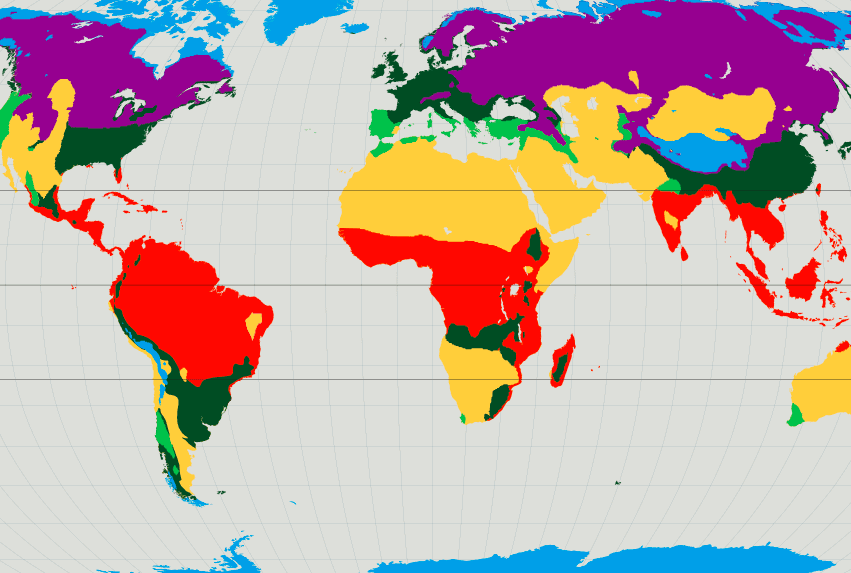 Tropical Regions and Subtropical Regions